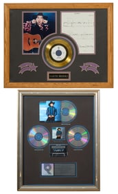 Garth Brooks "Rodeo" and "Ropin' the Wind" Album Memorabilia, First Overall- H.- 20 1/2 in., W.- 26