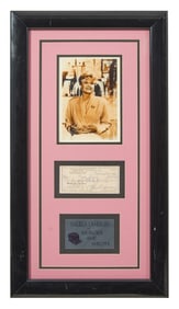 Angela Lansbury “Murder, She Wrote?? Autographed Memorabilia, Framed- H.- 28 7/8 in., W.- 16 in.