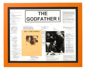 Memorabilia from "The Godfather" (1972), Overall- H.- 27 in., W.- 33 in.
