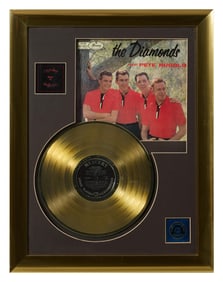 The Diamonds "Meet Peter Rugolo" Memorabilia, Overall- H.- 27 in., W.- 21 in.