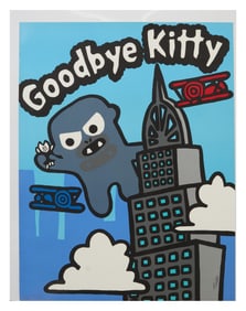 Todd Harris Goldman (American/Florida, b. 1969), "Goodbye Kitty (King Kong)," H.- 42 1/4 in., W.- 32