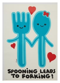 Todd Harris Goldman (American/Florida, b. 1969), "Spooning Leads to Forking," H.- 35 1/2 in., W.- 25