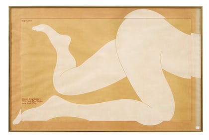 Milton Glaser (American/New York, 1929-2020), "Big Nudes," exhibition poster for the School of the
