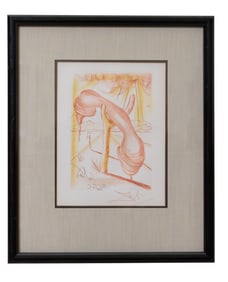 After Salvator Dali (Spanish, 1904-1989), "Soft Telephone," 1968, Sight- H.- 8 1/4 in., W.- 6 1/4