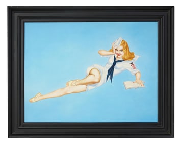 After Alberto Vargas (Peruvian/American, 1892-1986), "'Gravy for the Navy,' Varga Girls Pinup
