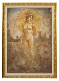 J.D. Parrish (American/California, b.1956), "Eve," H.- 44 in., W.- 36 in., Framed- H.- 50 in., W.-