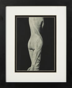 Attributed to Erwin Blumenfeld (German/American, 1897-1969),"Female Nude from the Rear in Sheer