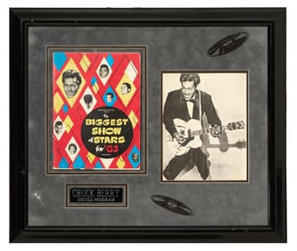 Chuck Berry Autographed Memorabilia from the Motown/ R&B Revue Tour "The Biggest Show of Stars for