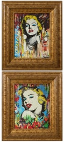 Nastya Rovenskaya (Russian, b. 1976), "Marilyn Monroe" and "Marilyn Monroe with Soup Can," Each- H.-