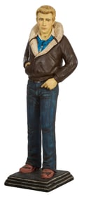 Life-Sized James Dean Figure, H.- 72 in., W.- 27 in., D.- 21 in.
