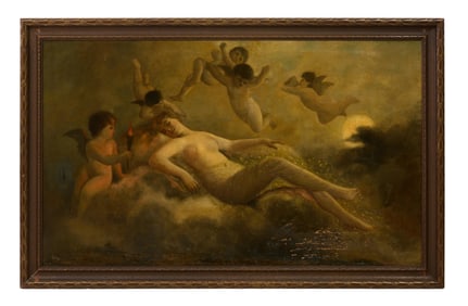 Astley David Middleton Cooper (American, 1856-1924), "Seduction of Danae," c. 1885-1890, H.- 42 1/4