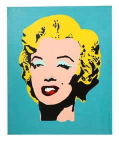 After Andy Warhol (American, 1928-1987), "Marilyn," H.- 44 in., W.- 36 in.