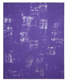 Allen Melton (American/Mississippi, b. 1964), "Untitled: Purple Abstract," H.- 48 in., W.- 60 in.