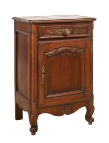 French Louis XV Style Oak Confiturier, late 19th c., H.- 39 in., W.- 27 in., D.- 19 in.