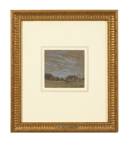 Horace Mann Livens (British, 1862-1936), "Forest Scene Sketch," Sight- H.- 4 1/4 in., W.- 4 1/4 in.,