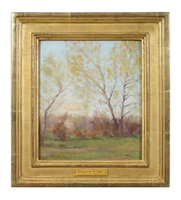 Frederick Rushing Roe (British/St. Louis, 1864-1947), "Spring in Missouri," H.- 9 in., W.- 7 1/2