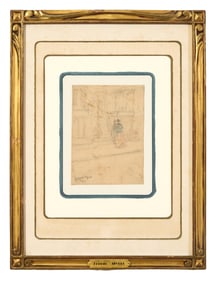 Jerome Myers (American, 1867-1940), "Sketch of Women Walking," 1900, Sheet- H.- 5 3/4 in., W.- 4 1/8