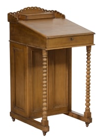 Antique Scottish Pine Lectern Stand, mid to late 19th c., H.- 41 1/2 in., W.- 21 in., D.- 24 1/2 in.