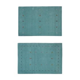 Pair of Gabbeh Tribal Carpets, Larger- 4' 2 x 6'; Smaller- 4' 1 x 6'. (2 Pcs.)