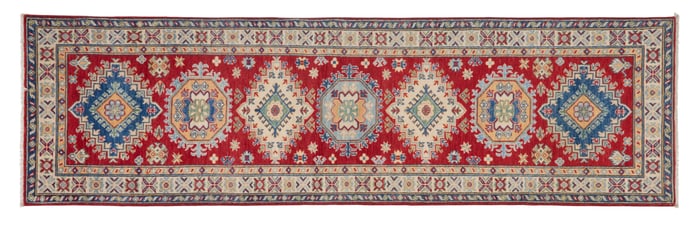 Uzbek Kazak Runner, 2' 10 x 9' 8.