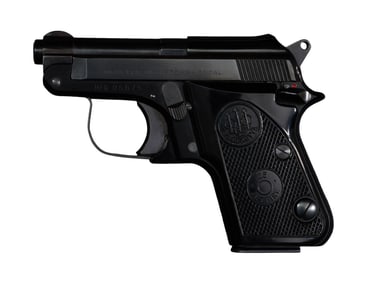 Beretta 950 .25 Caliber Semi-Automatic Pistol, L.- Barrel- 2 3/8 in.