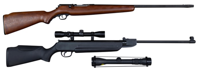 Two Long Guns, Mossberg- L.- Barrel- 24 in.; Daisy- L.- Barrel- 15 in. (3 Pcs.)