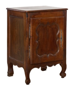 French Louis XV Style Walnut Confiturier, 19th c., H.- 34 1/2 in., W.- 23 3/4 in., D.- 19 1/2 in.
