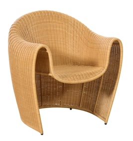 Miki Astori ‘King Tubby’ Fauteuil, for the Atlantide Collection of Driade, c. 1990, H.- 32 in.,