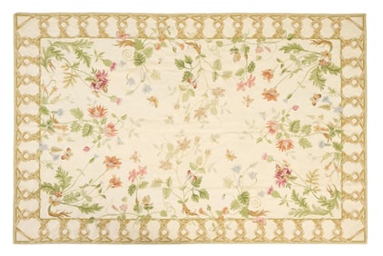 Aubusson Carpet, 5' 11 x 9'.