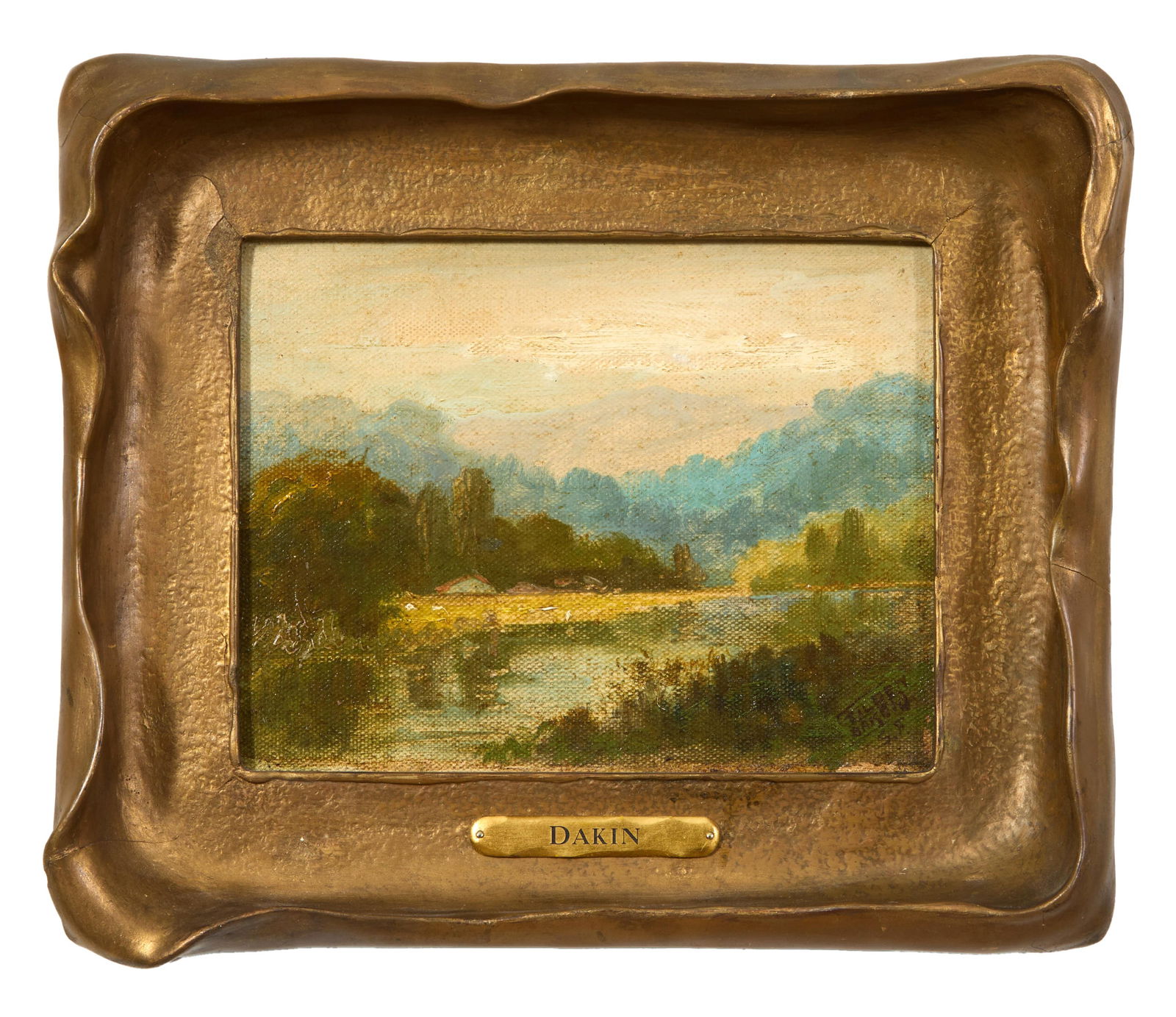 L. Woudstra Oil On Canvas Landscape C. 1910