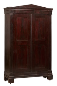 Large American Classical Mahogany Armoire, probably New York City, early 19th c., H.- 100 in., W.-
