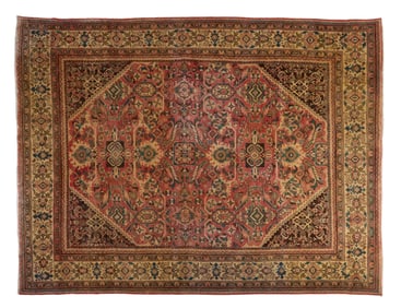 Persian Mahal Carpet, 9' 6 x 12' 6.