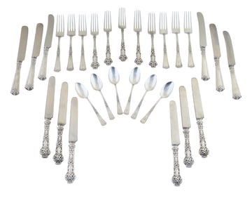 Two Partial Sterling Dinner Services, App. Total Sterling Wt.- 29.2 Troy Oz. (29 Pcs.)