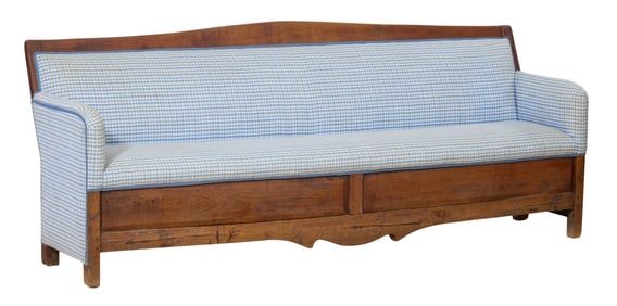 Swedish Provincial Pine Sofa, early to mid 19th c., H.- 31 in., W.- 80 1/4 in., D.- 22 in.