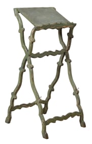 Antique Italian Vert Peinte Lectern, 19th c., H.- 54 in., W.- 25 1/2 in., D.- 30 in.