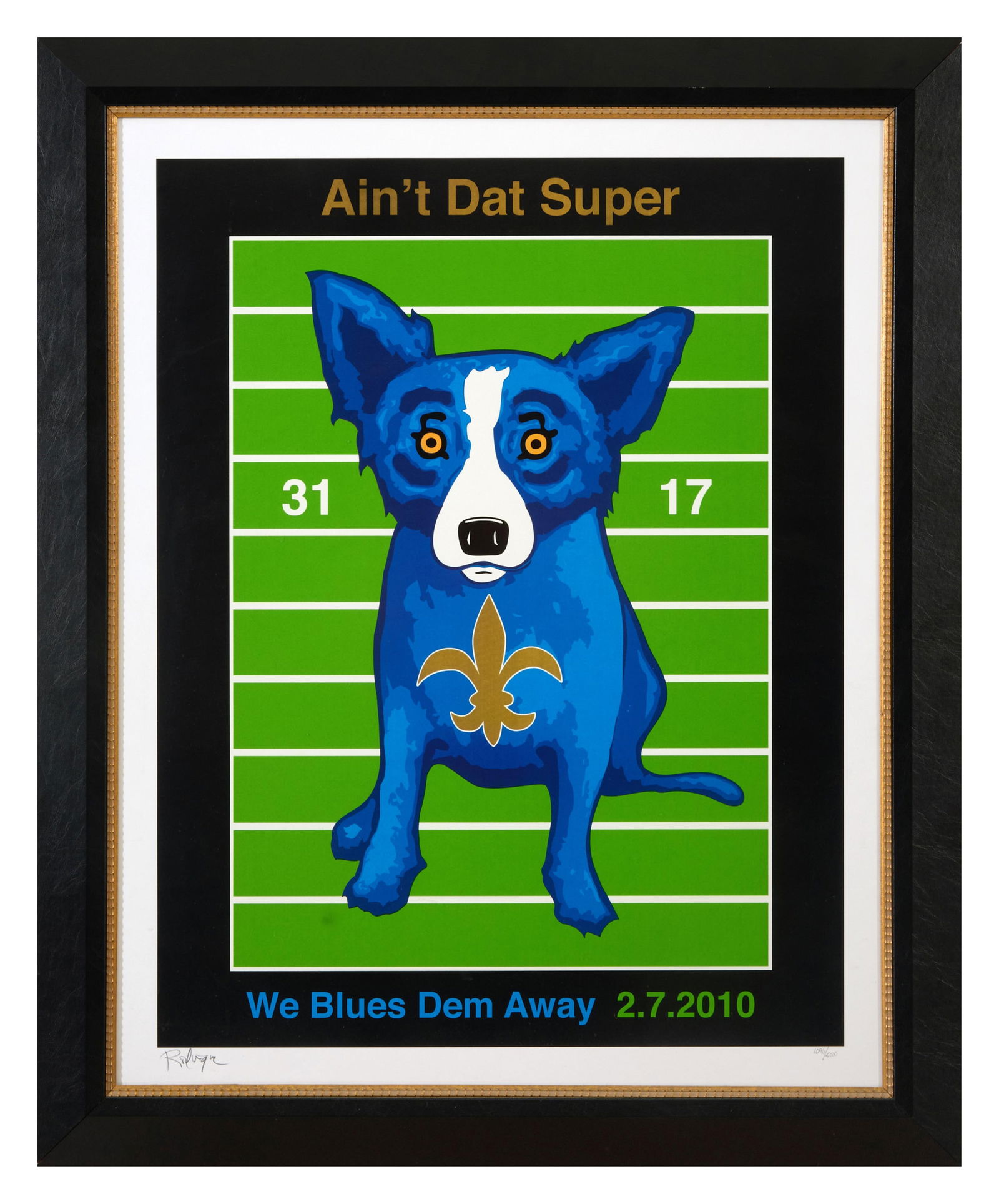 George Rodrigue (American/Louisiana, 1944-2013), "Ain't Dat Super, We Blews Dem Away..." 2010, (1 of 5)