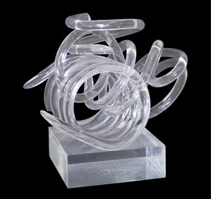 Janice Broussard (New Orleans), "Plex Puzzle," c. 1972, H.- 8 in., W.- 8 in., D.- 6 in.