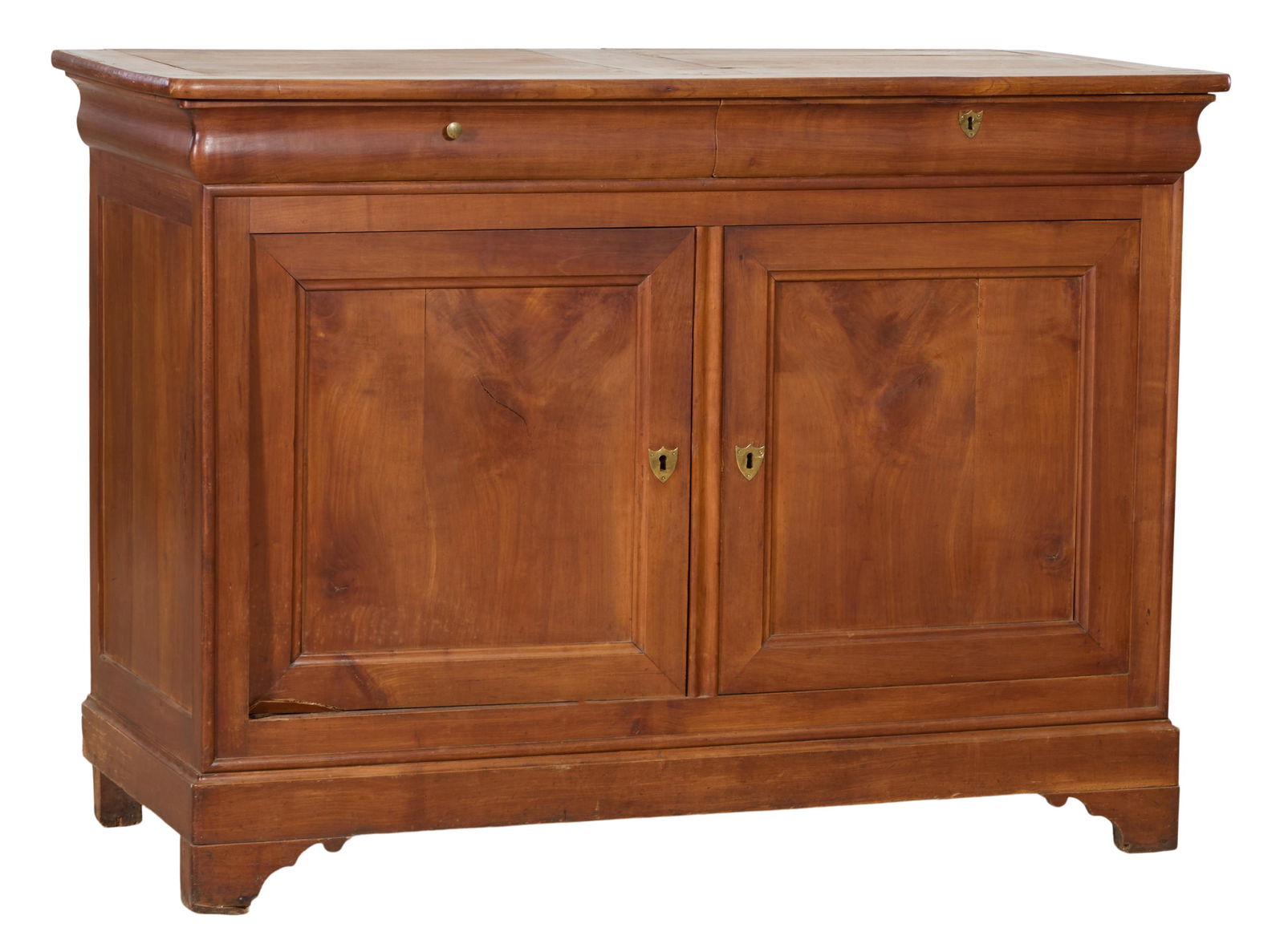 French Louis Philippe Style Cherry Sideboard, 20th c., H.- 44 1/2 in., W.- 61 in., D.- 26 in. (1 of 1)