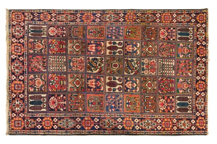 Antique West Persian Bakhtiari Chahar Mahal Village Carpet, c. 1920-1929, 5' 6 x 8' 7.