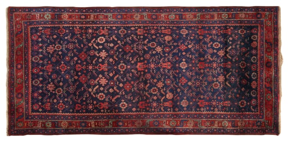 Semi-Antique Persian Bijar Long Carpet, c. 1930-1949, 4' 2 x 9'.
