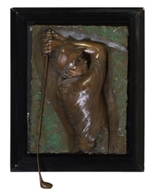 Bill Mack (American, b. 1949), "Golfer," Overall- H.- 44 1/2 in., W.- 26 in., W.- 8 in.