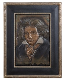 Bill Mack (American, b. 1949), "Beethoven," Sight- H.- 34 in., W.- 24 in., Framed- H.- 51 1/2 in.,