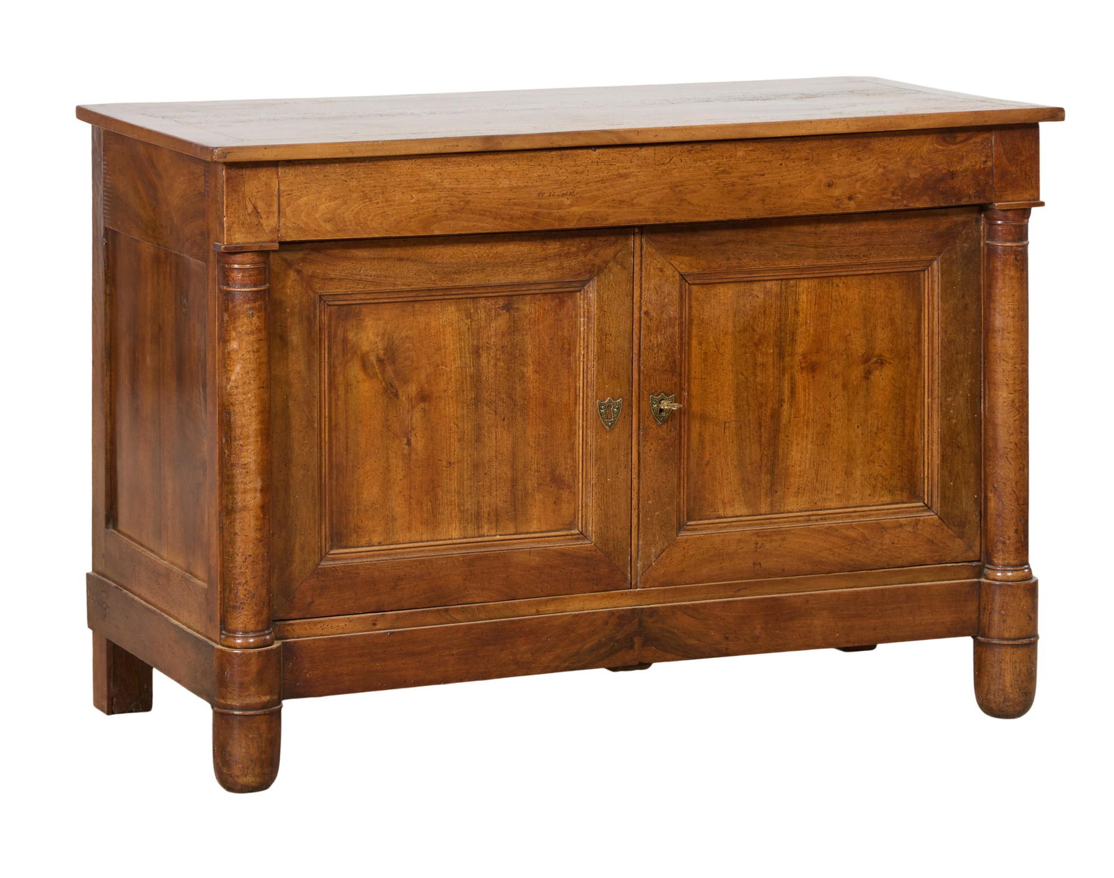 French Empire Walnut Sideboard, early 19th c., H.- 33 1/2 in., W.- 48 5/8 in., D.- 23 3/4 in. (1 of 3)