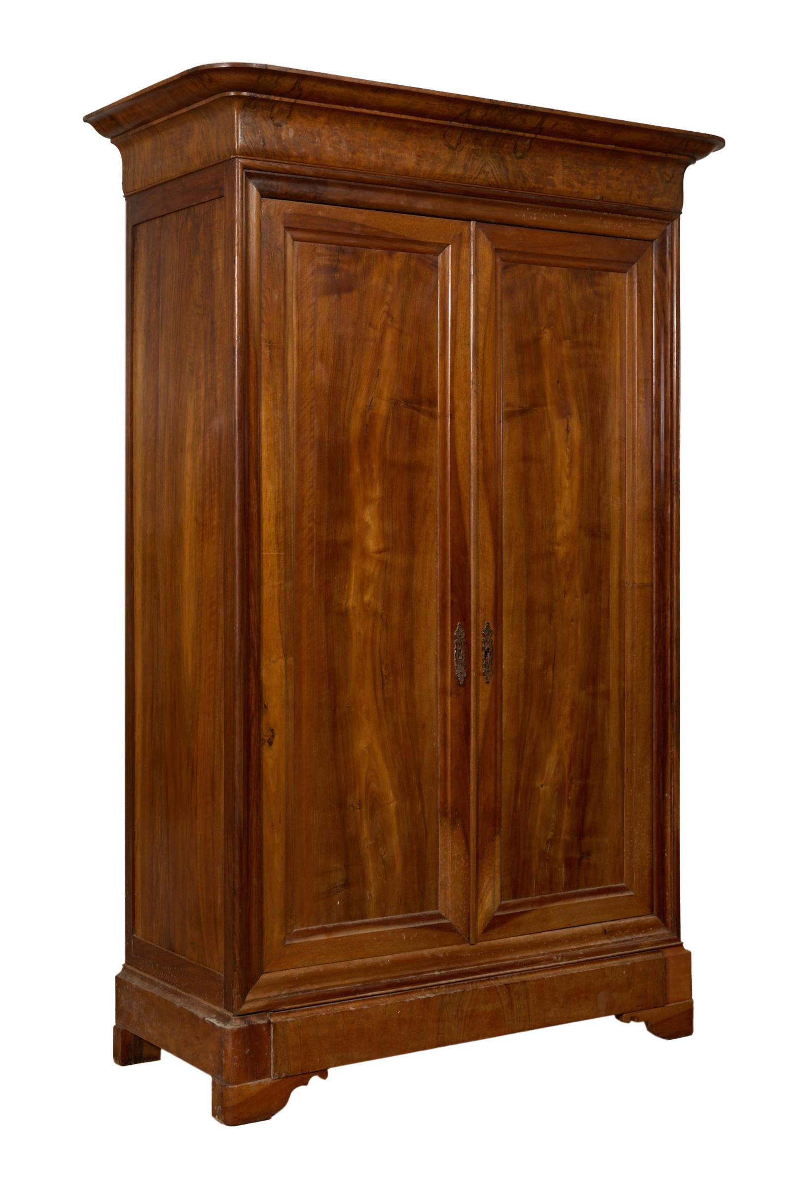 French Louis Philippe Walnut Armoire, mid 19th c., H.- 97 1/2 in., W.- 55 in., D.- 24 in. (1 of 5)