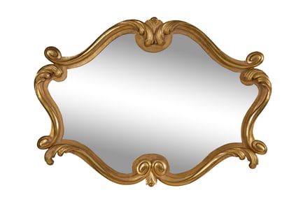 Louis XV Style Gilt Mirror, 20th c., H.- 26 in., W.- 36 in.