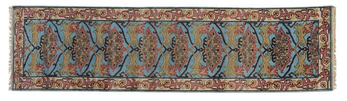 William Morris Arts and Crafts Runner Rug, 2' 7 x 9' 9.