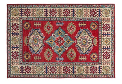Uzbek Kazak Carpet, 3' 4 x 4' 10.