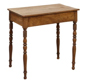 French Louis Philippe Cherry Side Table, mid 19th c., H.- 28 in., W.- 31 in., D.- 21 in.