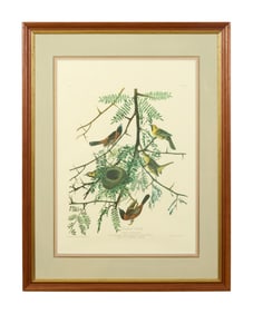 John James Audubon (American, 1781-1851), "Orchard Oriole," from the Birds of America, no. 9, pl.