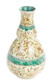 Della Robinson (New Orleans, 20th Century), "Bottle Form Pottery Vase," H.- 10 1/4 in., Dia.- 6 in.